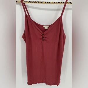 Bozzolo Women's Rust Cropped Knit Tank